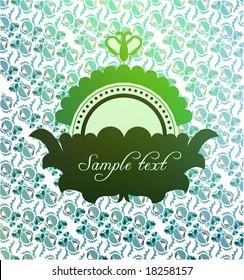 Symbol and Pattern background with space for text