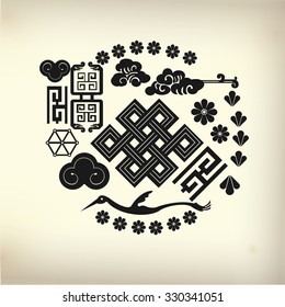 symbol and pattern of traditional Chinese