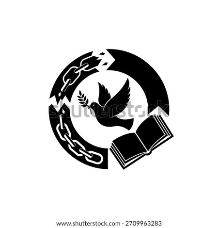 Symbol of peace, freedom, and knowledge.