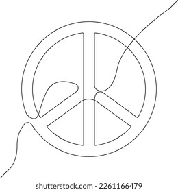 Symbol Peace icon line
