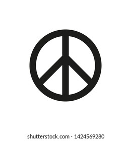 symbol of peace isolated on white background. Vector illustration