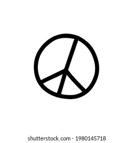 Symbol of peace. Vector hand drawn illustration design.