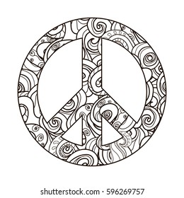 Peace Coloring Pages Hd Stock Images Shutterstock