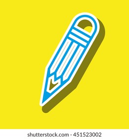 symbol of pencil isolated icon design, vector illustration  graphic 