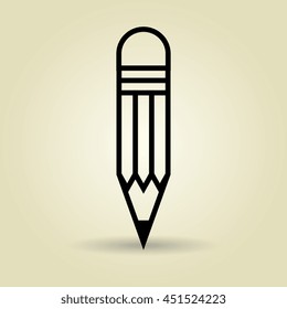 symbol of pencil isolated icon design, vector illustration  graphic 