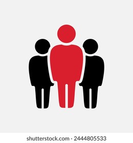 Symbol, people icon. Icon for infographics website design, logo, app, UI. Vector illustration