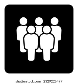 Símbolo, icono de personas. archivo vectorial.