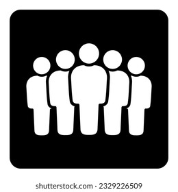 Symbol, people icon. vector file.