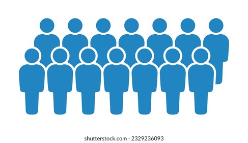 Símbolo, icono de personas. archivo vectorial.