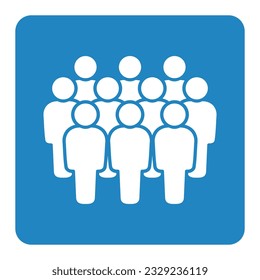 Símbolo, icono de personas. archivo vectorial.