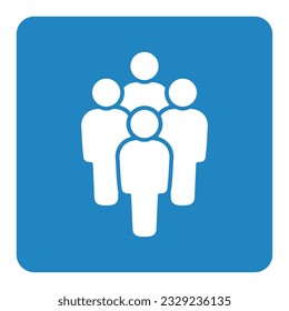 Símbolo, icono de personas. archivo vectorial.