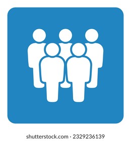 Símbolo, icono de personas. archivo vectorial.