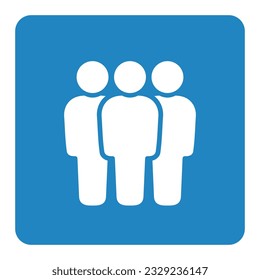 Símbolo, icono de personas. archivo vectorial.
