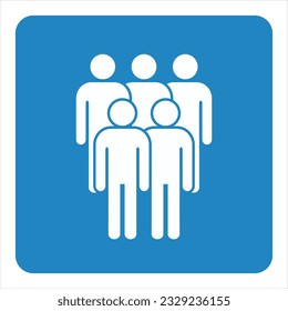 Símbolo, icono de personas. archivo vectorial.