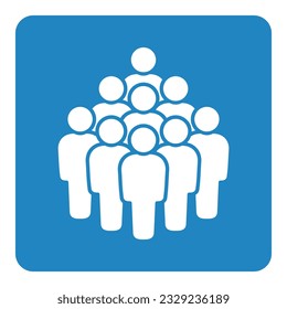 Símbolo, icono de personas. archivo vectorial.