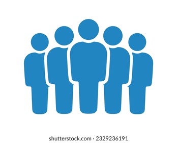 Símbolo, icono de personas. archivo vectorial.