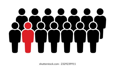 Symbol, people icon. vector file.