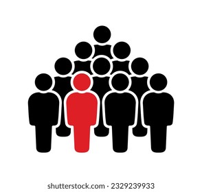 Símbolo, icono de personas. archivo vectorial.