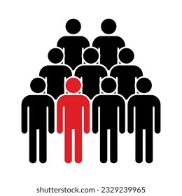 Símbolo, icono de personas. archivo vectorial.