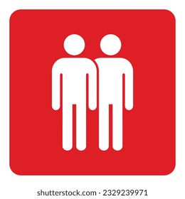 Símbolo, icono de personas. archivo vectorial.