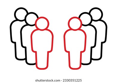 Symbol, people icon. vector file.