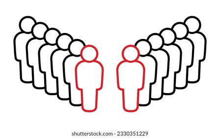 Symbol, people icon. vector file.