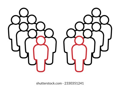 Symbol, people icon. vector file.