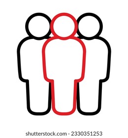 Symbol, people icon. vector file.