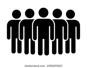 Símbolo, icono de personas. archivo vectorial.