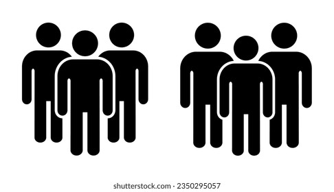 Símbolo, icono de personas. archivo vectorial.