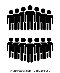 Símbolo, icono de personas. archivo vectorial.