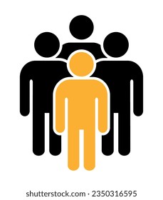 Symbol, people icon. vector file.
