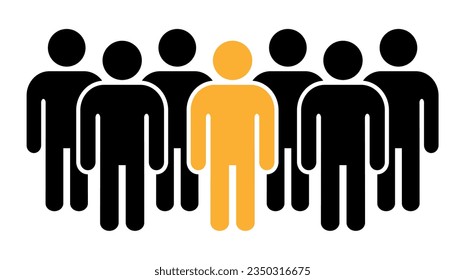 Symbol, people icon. vector file.