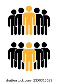Symbol, people icon. vector file.