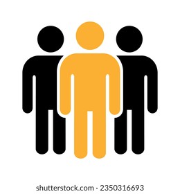 Symbol, people icon. vector file.