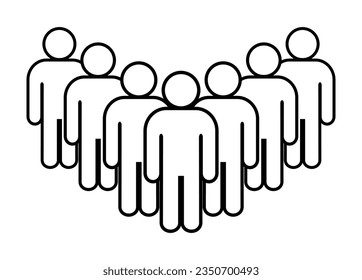 Symbol, people icon. vector file.