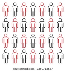 Symbol, people icon. vector file.
