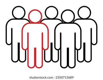 Symbol, people icon. vector file.