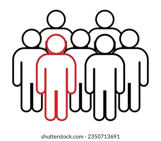 Symbol, people icon. vector file.