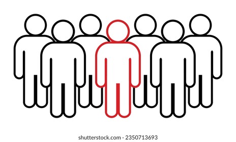 Symbol, people icon. vector file.