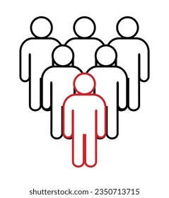 Symbol, people icon. vector file.