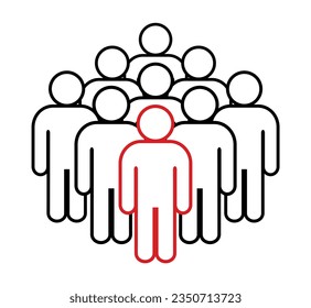 Symbol, people icon. vector file.