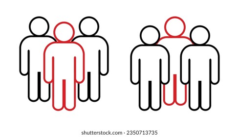 Symbol, people icon. vector file.
