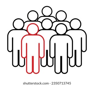 Symbol, people icon. vector file.