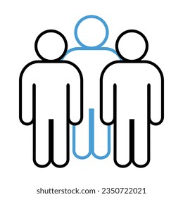 Symbol, people icon. vector file.