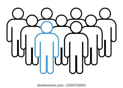 Symbol, people icon. vector file.