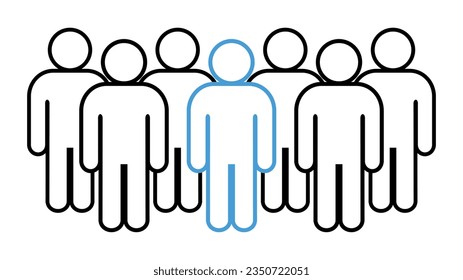 Symbol, people icon. vector file.
