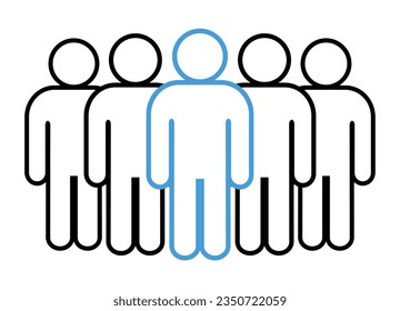 Symbol, people icon. vector file.