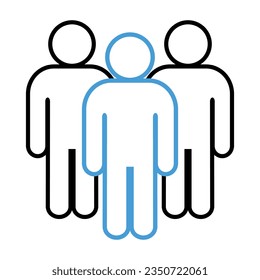 Symbol, people icon. vector file.