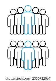 Symbol, Leute Symbol. Vektordatei.